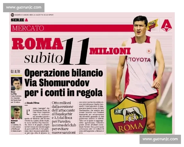 罗马前锋肖穆罗多夫接近加盟巴萨克赛尔，转会费或达 800 万欧